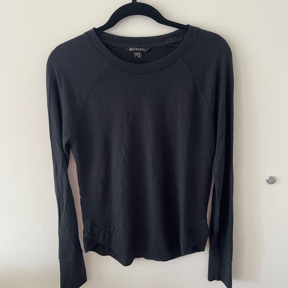 Athleta Black Long Sleeve Shirt